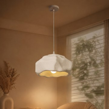 BRILAGI - Pendant light on cable WABI SABI 1xE27/60W/230V dia. 30 cm white