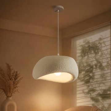 BRILAGI - Pendant light on cable WABI SABI 1xE27/60W/230V diam. 40 cm white
