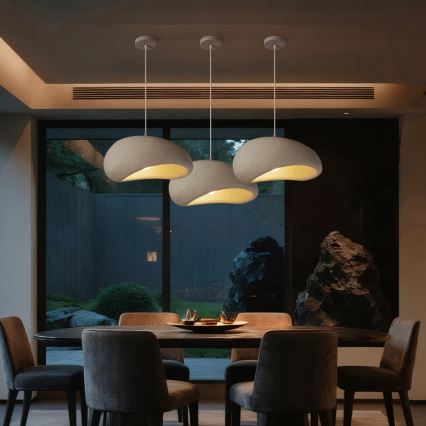 BRILAGI - Pendant light on cable WABI SABI 1xE27/60W/230V diam. 40 cm white