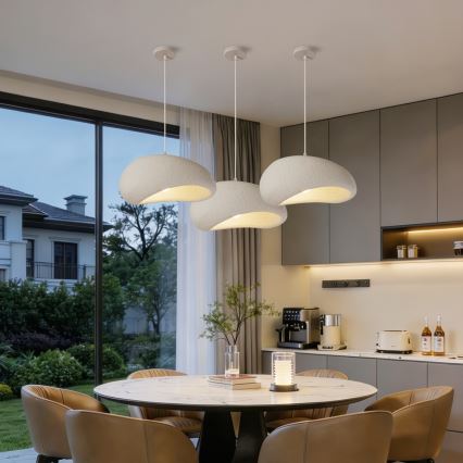BRILAGI - Pendant light on cable WABI SABI 1xE27/60W/230V diam. 40 cm white