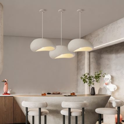 BRILAGI - Pendant light on cable WABI SABI 1xE27/60W/230V diam. 40 cm white