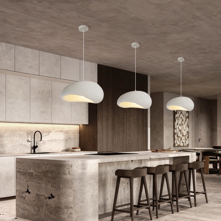 BRILAGI - Pendant light on cable WABI SABI 1xE27/60W/230V diam. 40 cm white