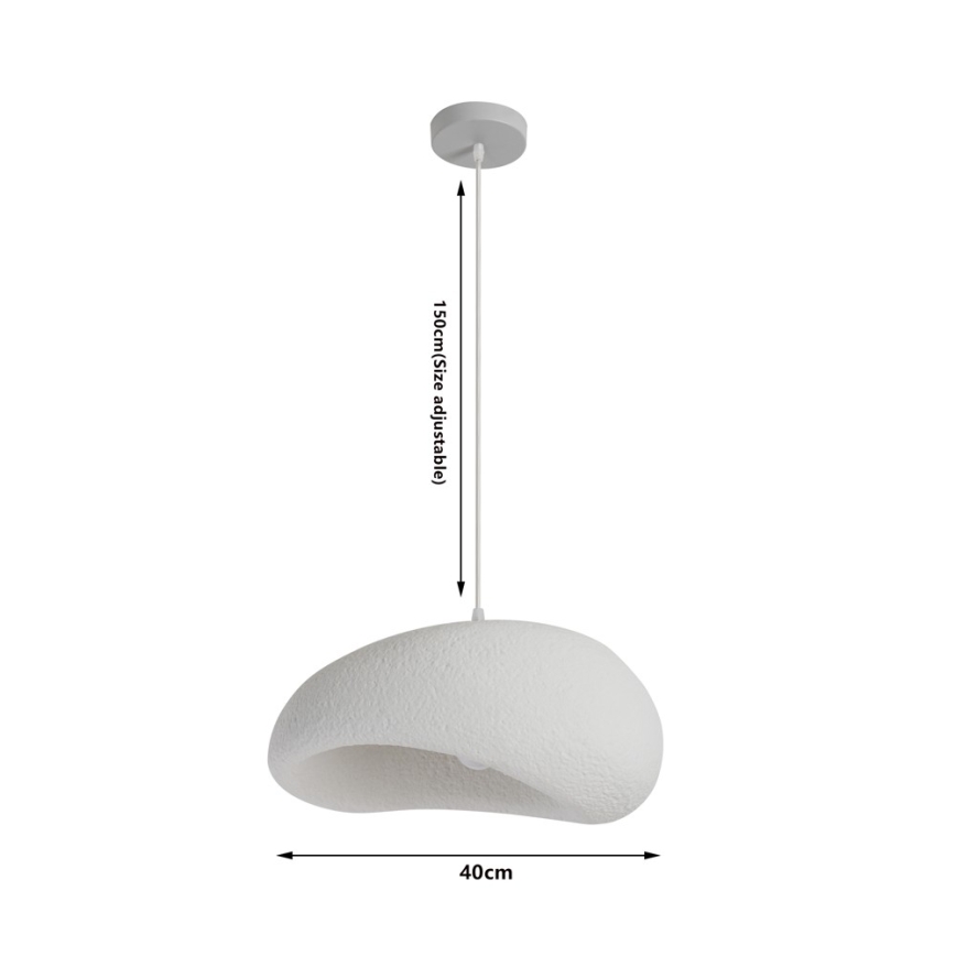 BRILAGI - Pendant light on cable WABI SABI 1xE27/60W/230V diam. 40 cm white