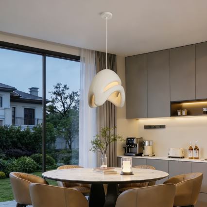 BRILAGI - Pendant light on cable WABI SABI 1xE27/60W/230V Ø 35 cm white