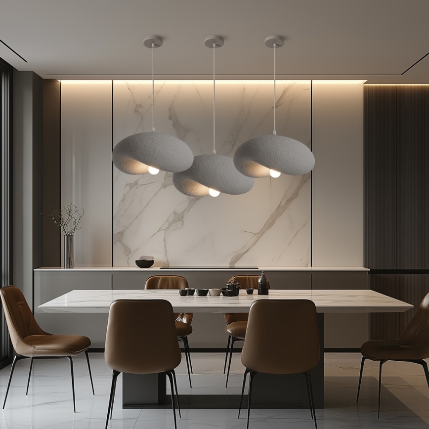 BRILAGI - Pendant light on cable WABI SABI 1xE27/60W/230V Ø 40 cm grey