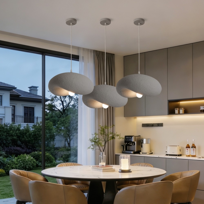 BRILAGI - Pendant light on cable WABI SABI 1xE27/60W/230V Ø 40 cm grey