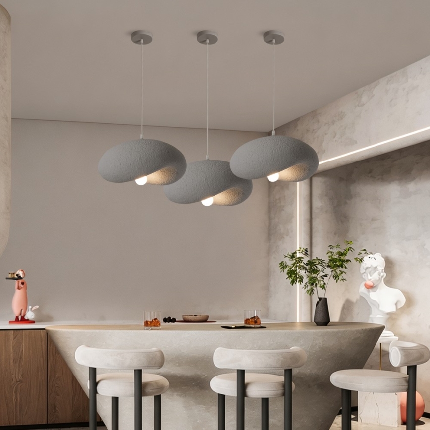 BRILAGI - Pendant light on cable WABI SABI 1xE27/60W/230V Ø 40 cm grey