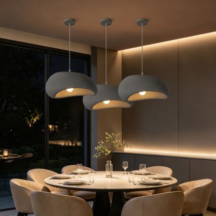 BRILAGI - Pendant light on cord WABI SABI 1xE27/60W/230V Ø 40 cm gray