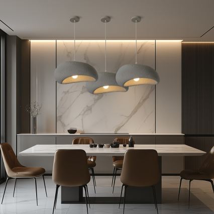 BRILAGI - Pendant light on cord WABI SABI 1xE27/60W/230V Ø 40 cm gray