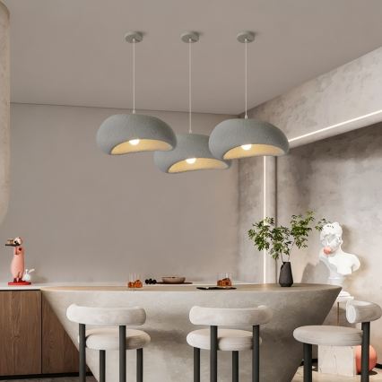 BRILAGI - Pendant light on cord WABI SABI 1xE27/60W/230V Ø 40 cm gray