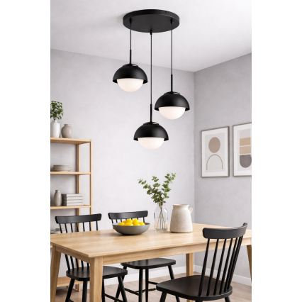 BRILAGI - Pendant light with cable COSMO 3xE27/60W/230V black