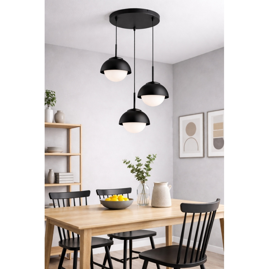 BRILAGI - Pendant light with cable COSMO 3xE27/60W/230V black