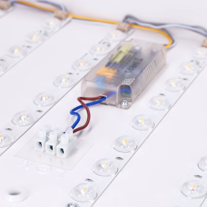 Brilagi - LED Dimmable Ceiling Light PILANA LED/60W/230V 3000-6500K Oak/Black 56x56 cm + Remote Control