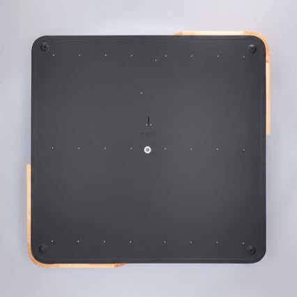 Brilagi - LED Dimmable Ceiling Light PILANA LED/60W/230V 3000-6500K Oak/Black 56x56 cm + Remote Control