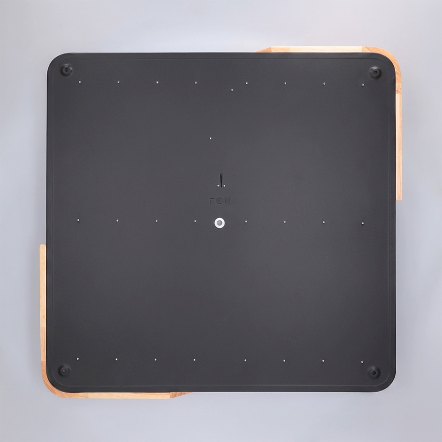 Brilagi - LED Dimmable Ceiling Light PILANA LED/60W/230V 3000-6500K Oak/Black 56x56 cm + Remote Control
