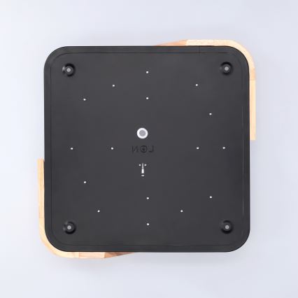 Brilagi - PILANA LED Ceiling Light LED/24W/230V, Oak/Black, 32x32 cm