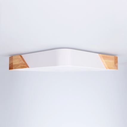 Brilagi - PILANA LED Ceiling Light LED/24W/230V Oak/White 32x32 cm