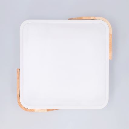 Brilagi - PILANA LED Ceiling Light LED/24W/230V Oak/White 32x32 cm