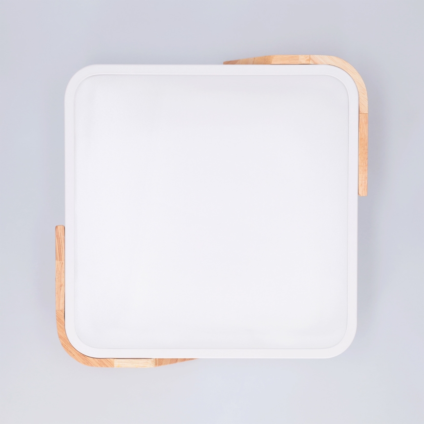 Brilagi - PILANA LED Ceiling Light LED/24W/230V Oak/White 32x32 cm