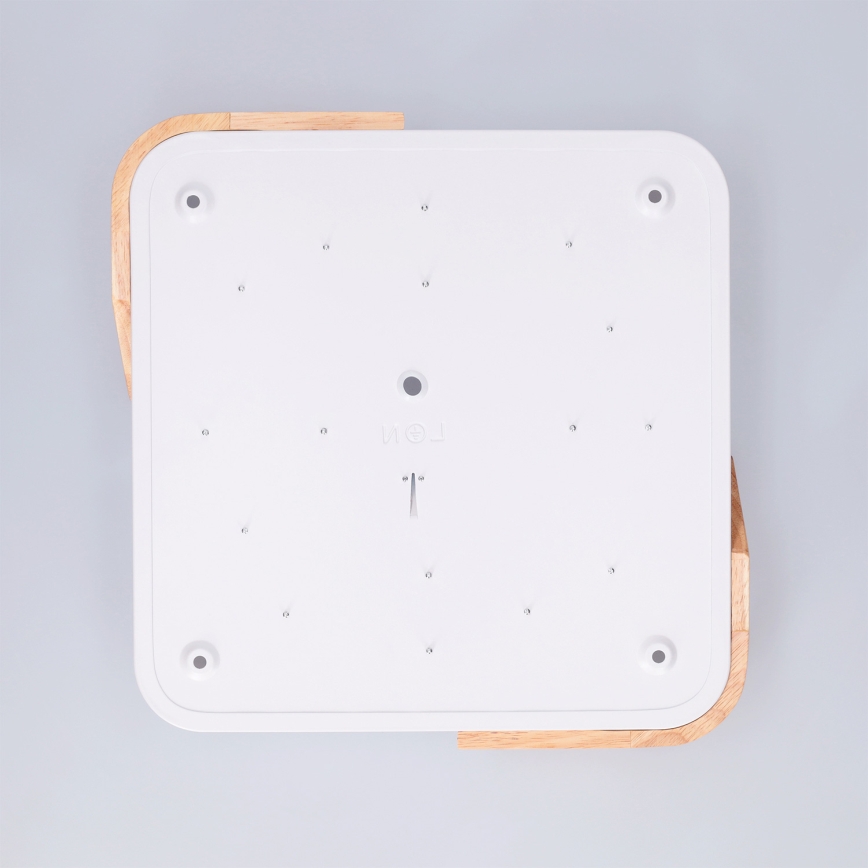 Brilagi - PILANA LED Ceiling Light LED/24W/230V Oak/White 32x32 cm