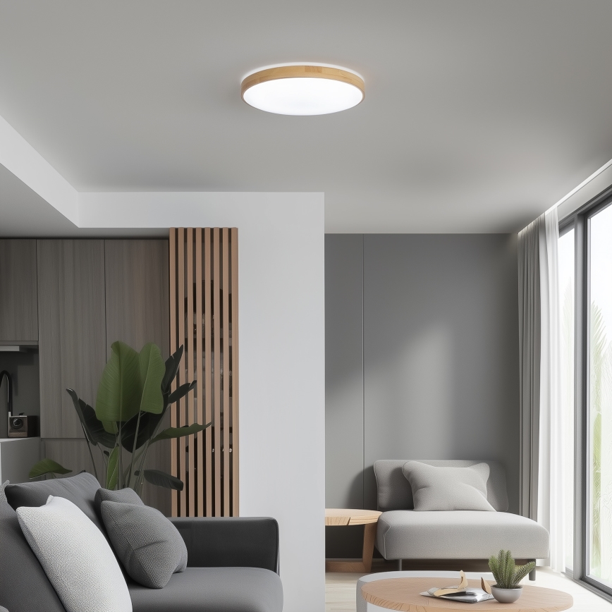 Brilagi - PINE Dimmable LED Ceiling Light LED/24W/230V Ø 42 cm 3000-6500K + Remote Control
