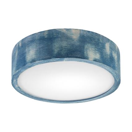 Brilagi - PINO Ceiling Light 1xE27/15W/230V Pine/Blue Ø 27.5 cm
