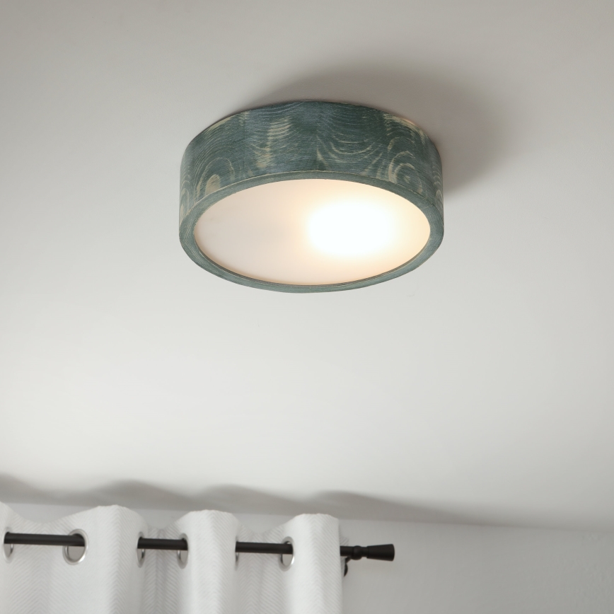 Brilagi - PINO Ceiling Light 1xE27/15W/230V Pine/Green Ø 27.5 cm