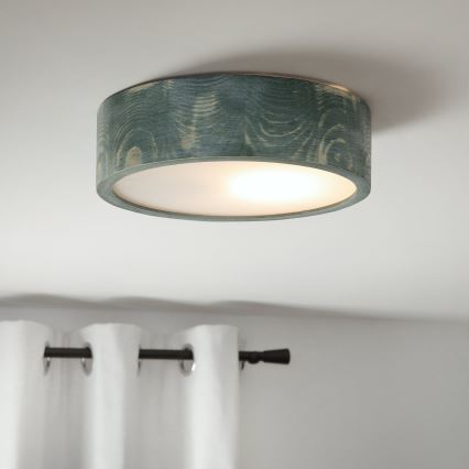 Brilagi - PINO Ceiling Light 1xE27/15W/230V Pine/Green Ø 27.5 cm