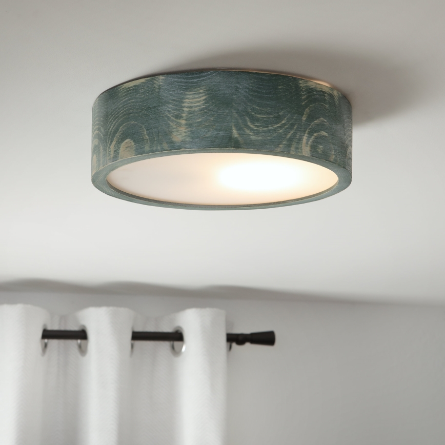 Brilagi - PINO Ceiling Light 1xE27/15W/230V Pine/Green Ø 27.5 cm