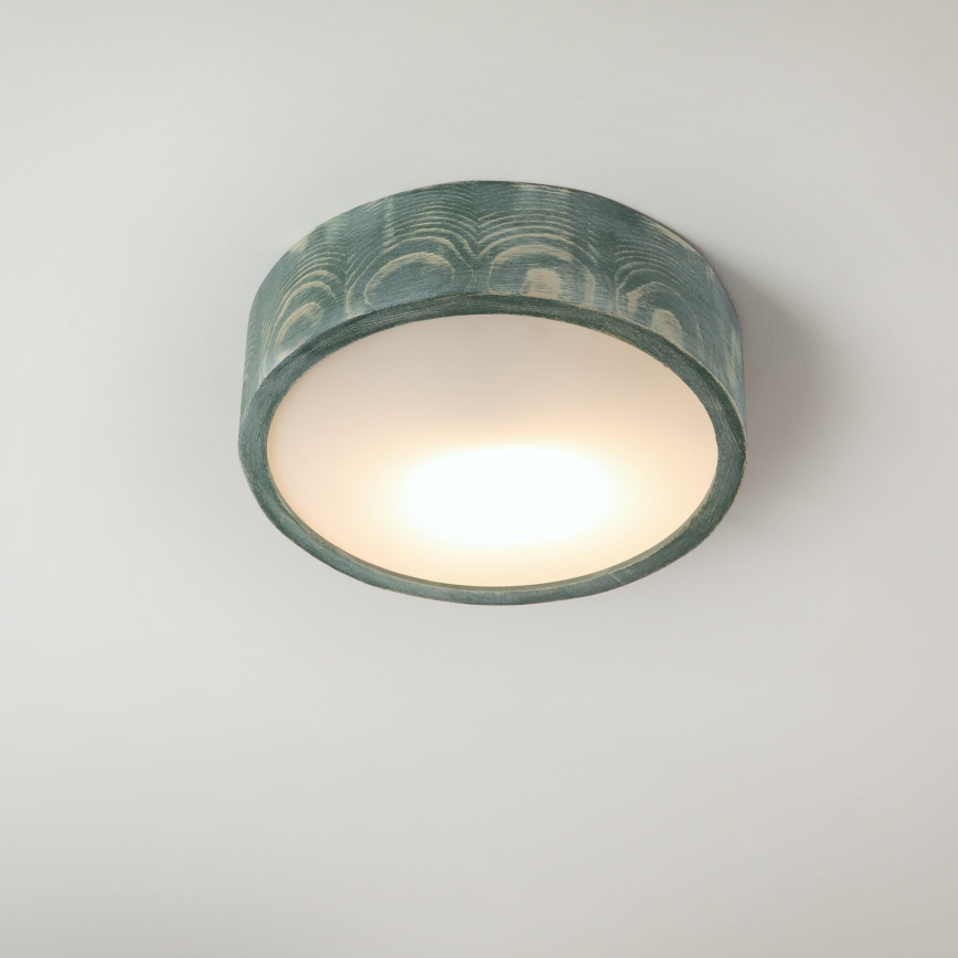 Brilagi - PINO Ceiling Light 1xE27/15W/230V Pine/Green Ø 27.5 cm