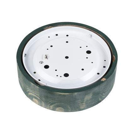 Brilagi - PINO Ceiling Light 1xE27/15W/230V Pine/Green Ø 27.5 cm