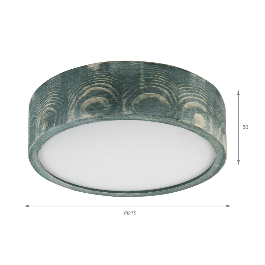 Brilagi - PINO Ceiling Light 1xE27/15W/230V Pine/Green Ø 27.5 cm