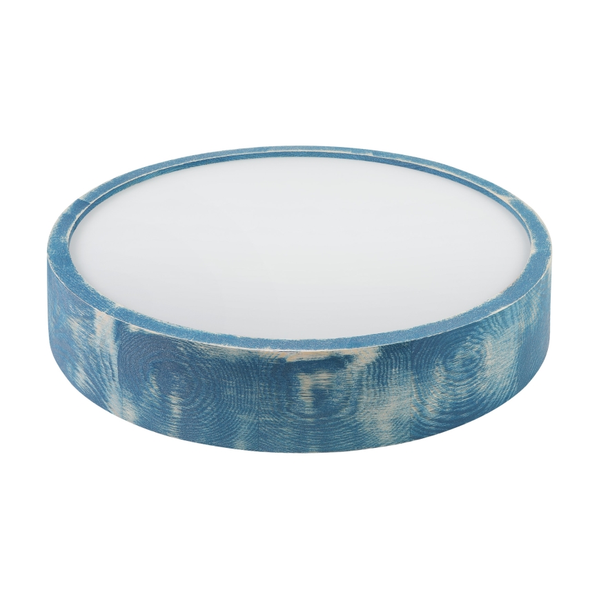 Brilagi - PINO Ceiling Light 2x E27/15W/230V Pine/Blue Ø 37.5 cm