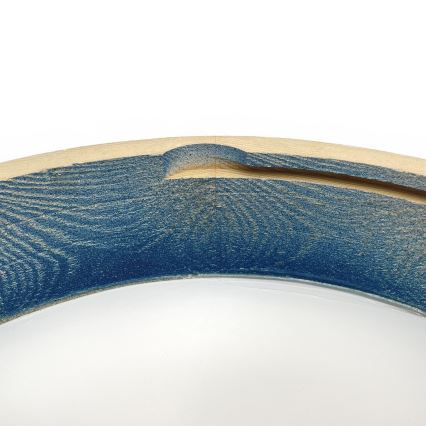 Brilagi - PINO Ceiling Light 2x E27/15W/230V Pine/Blue Ø 37.5 cm