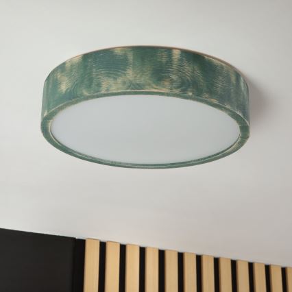 Brilagi - PINO Ceiling Light 2x E27/15W/230V, Pine/Green, Ø 37.5 cm