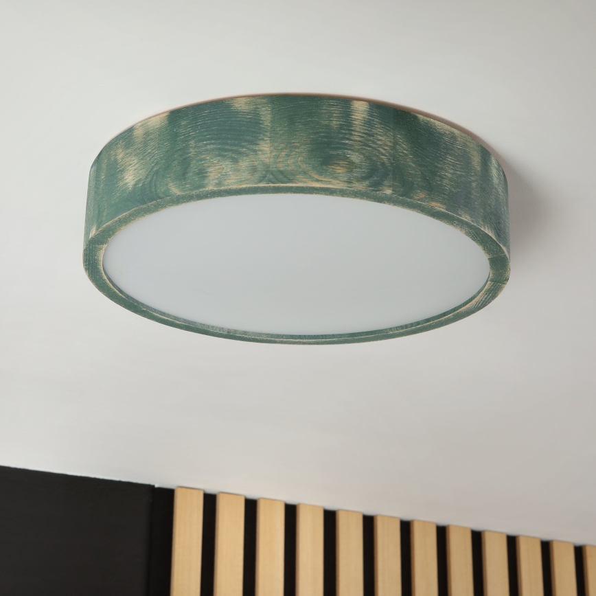 Brilagi - PINO Ceiling Light 2x E27/15W/230V, Pine/Green, Ø 37.5 cm