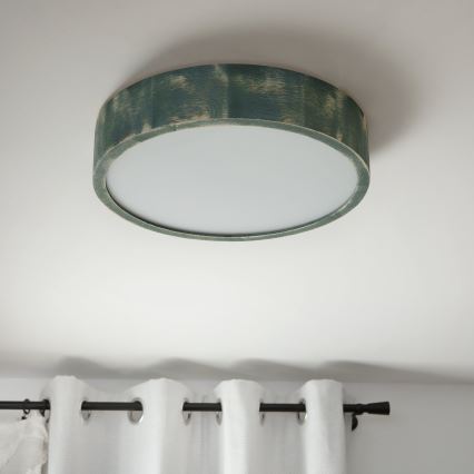 Brilagi - PINO Ceiling Light 2x E27/15W/230V, Pine/Green, Ø 37.5 cm