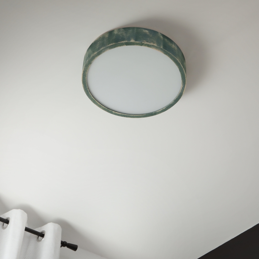 Brilagi - PINO Ceiling Light 2x E27/15W/230V, Pine/Green, Ø 37.5 cm