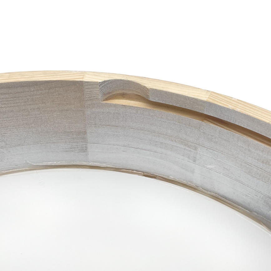 Brilagi - PINO ceiling light 2xE27/15W/230V pine/silver, Ø 37.5 cm