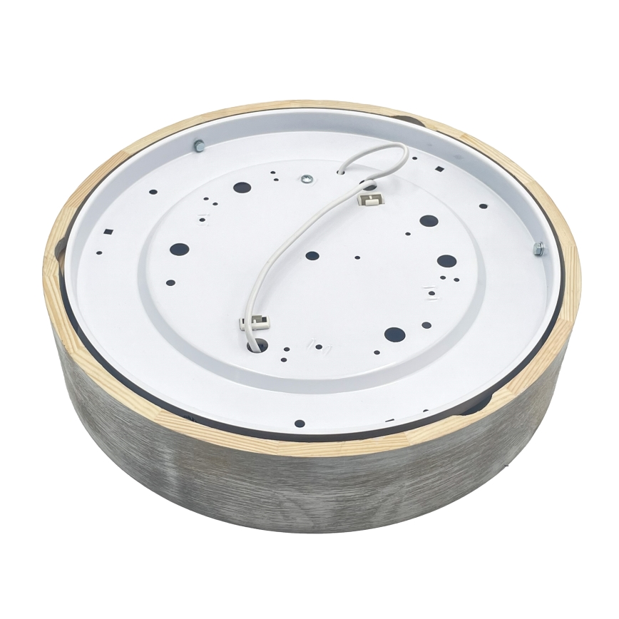 Brilagi - PINO ceiling light 2xE27/15W/230V pine/silver, Ø 37.5 cm