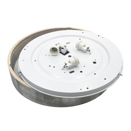 Brilagi - PINO Ceiling Light, 3x E27/15W/230V, Pine/Silver, diameter 47.5 cm