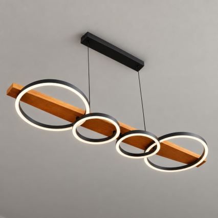 BRILAGI - PLANK LED Cable Pendant, 35W, 230V, 4000K, 30x100 cm, wood