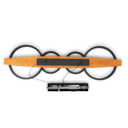 BRILAGI - PLANK LED Cable Pendant, 35W, 230V, 4000K, 30x100 cm, wood