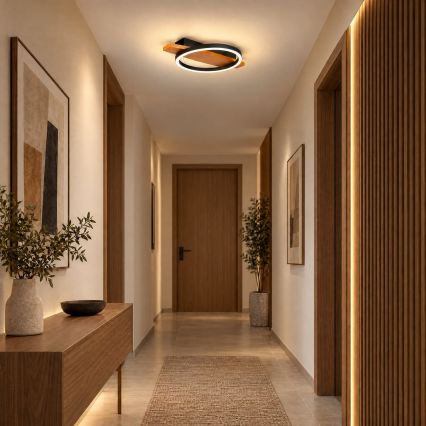 BRILAGI - PLANK LED Ceiling Light, 16W/230V, 4000K, 30x40 cm, Wood