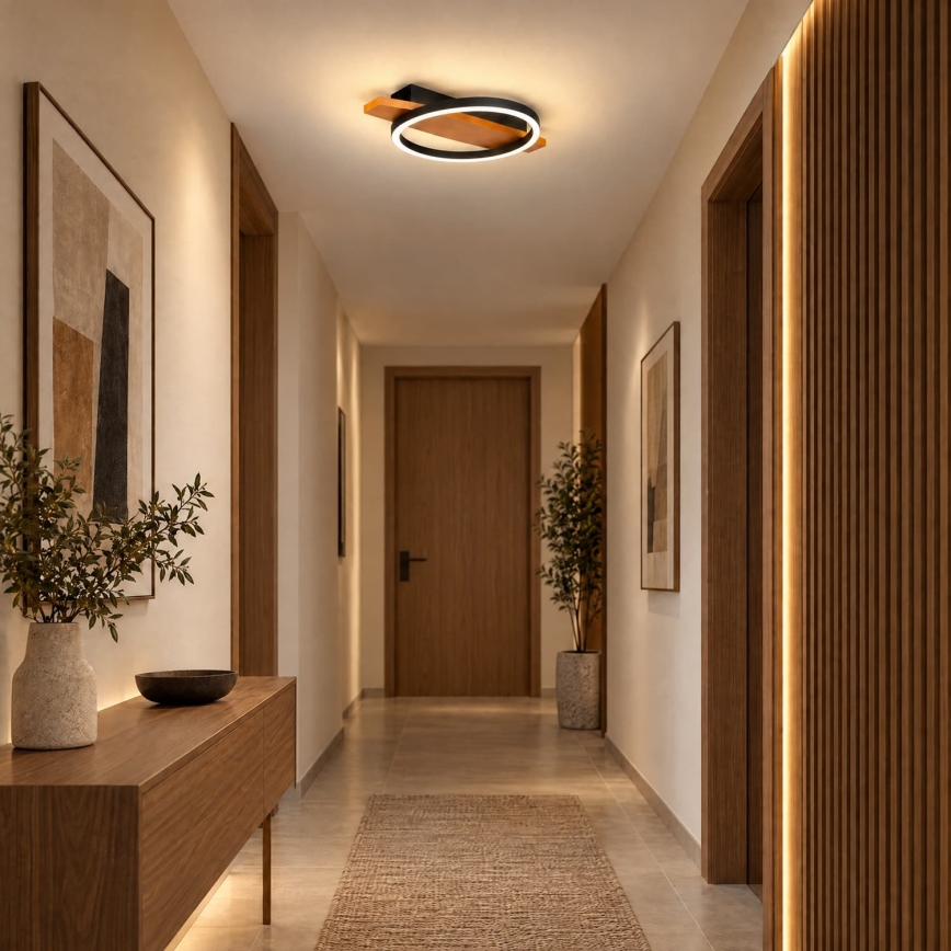 BRILAGI - PLANK LED Ceiling Light, 16W/230V, 4000K, 30x40 cm, Wood