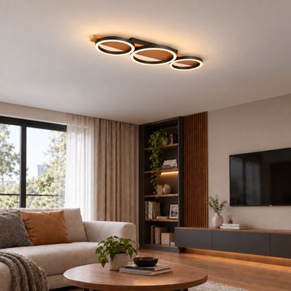 BRILAGI - PLANK LED Ceiling Light 28W/230V 4000K 25x70 cm Wood