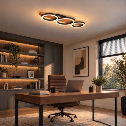 BRILAGI - PLANK LED Ceiling Light 28W/230V 4000K 25x70 cm Wood