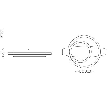 Brilagi - PLANK LED Ceiling Light LED/28W/230V 4000K 30x40 cm Wood