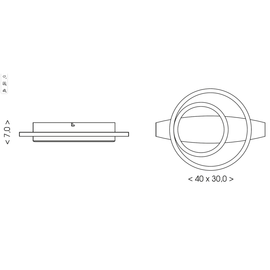 Brilagi - PLANK LED Ceiling Light LED/28W/230V 4000K 30x40 cm Wood