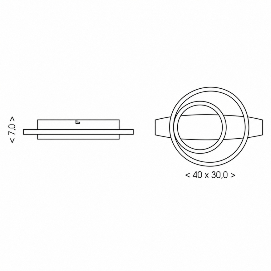 BRILAGI - PLANK LED Ceiling Light LED/28W/230V 4000K 30x40 cm Wood